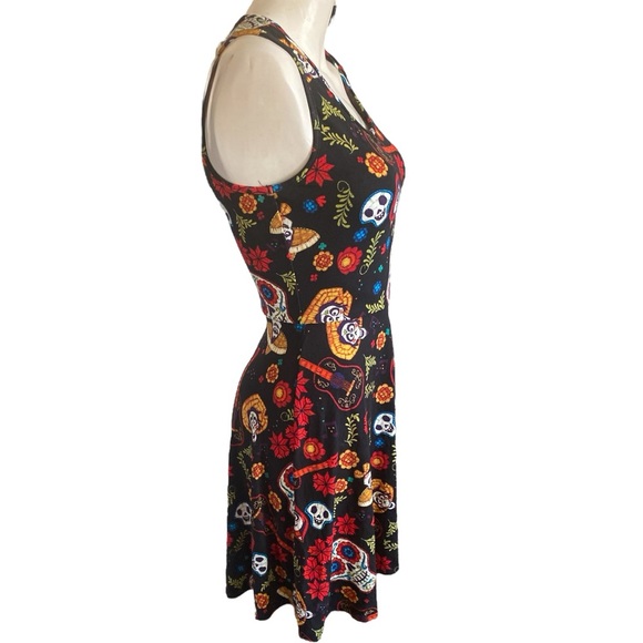 Disney Pixar Coco Floral Lace Back Dress Size S - Picture 4 of 12